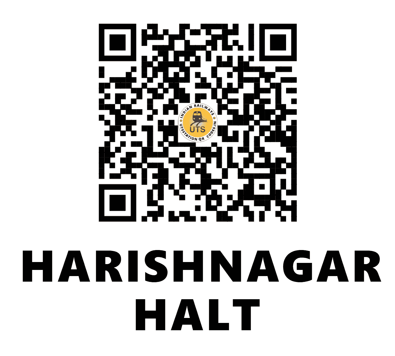 UTS QR Code for HARISHNAGAR HALT - HRSR - ER (WEST BENGAL)